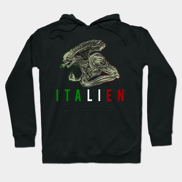 Italien Hoodie by Blackhearttees